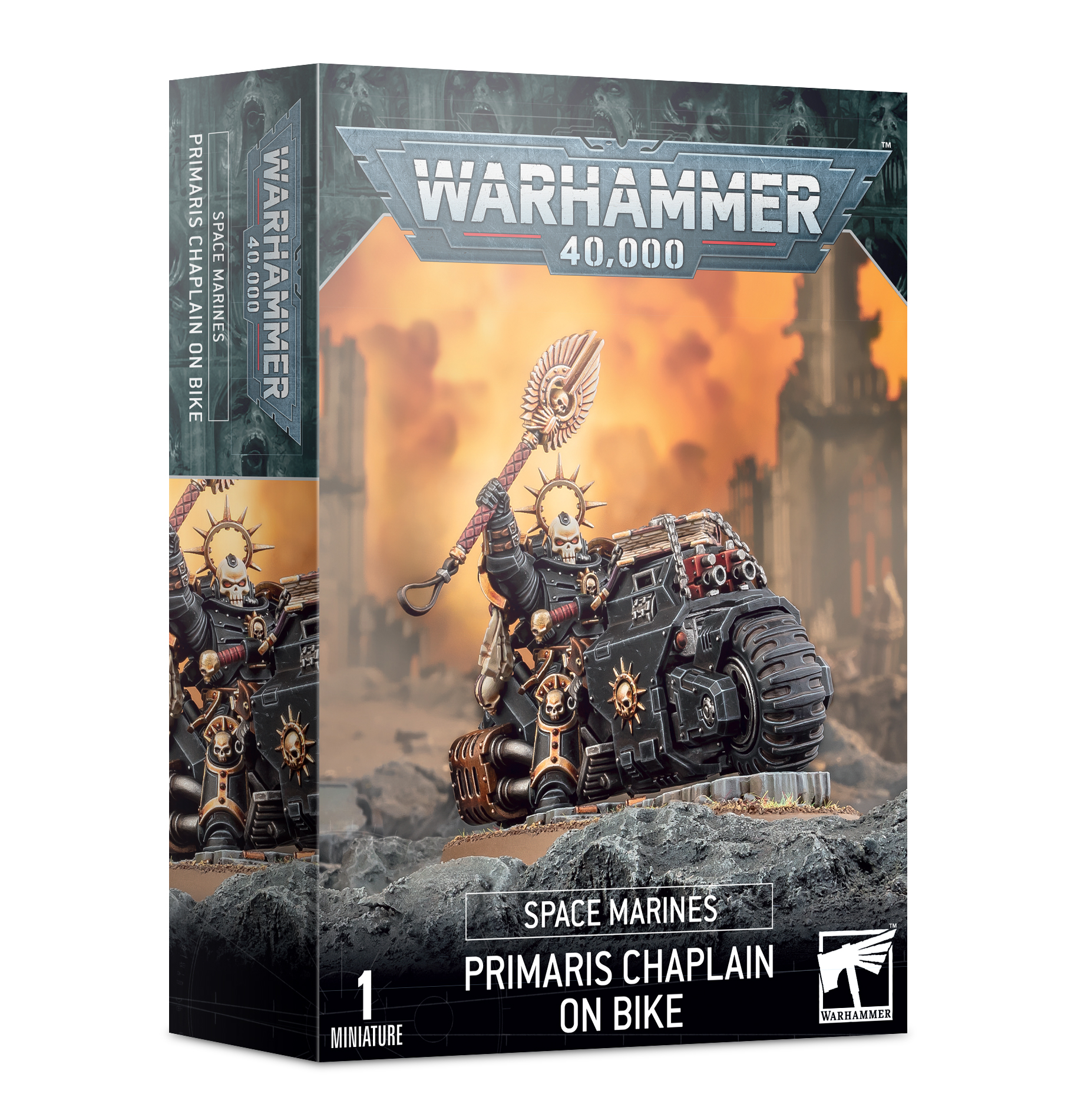 48-31 Space Marines Primaris Chaplain On Bike